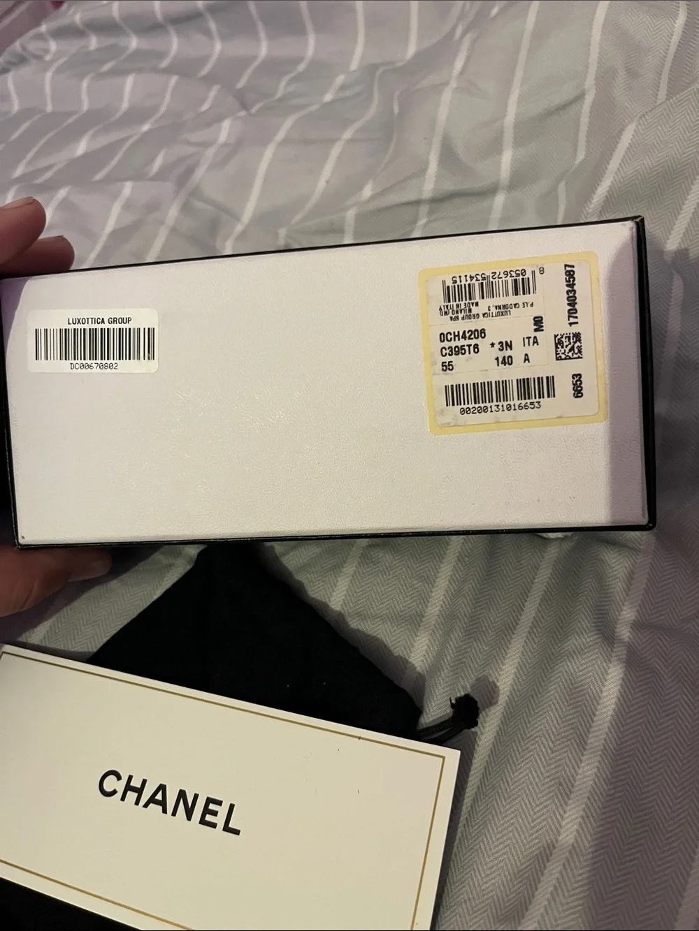 CHANEL Brown Gradient Oversized Square Sunglasses